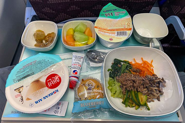 Suất ăn chất lượng trên chuyến bay Korean Air