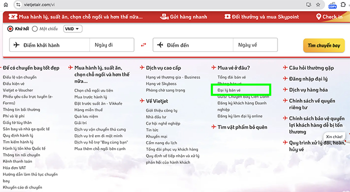 Hướng dẫn kiểm tra Đại Lý Vietjet Air chính hãng