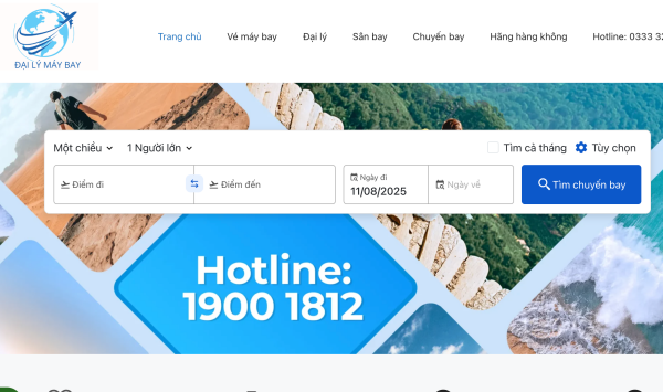 Hành khách nhập các thông tin cần thiết 