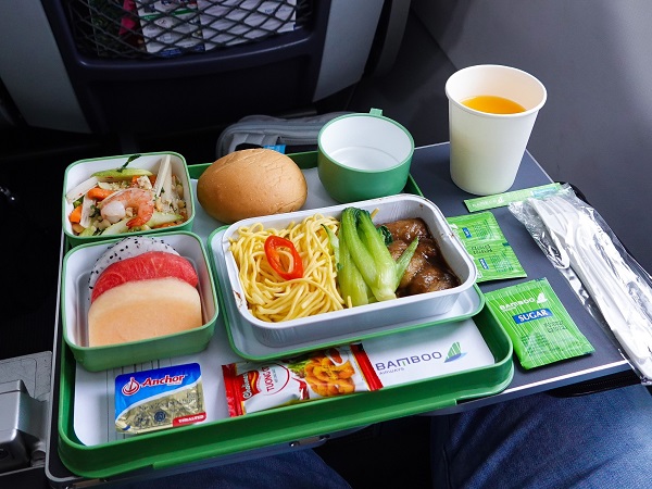 Suất ăn trên chuyến bay của Bamboo Airways