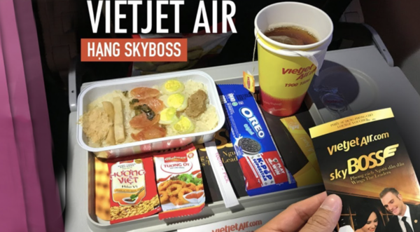Hình ảnh suất ăn cao cấp của Hạng vé SkyBoss - Hãng hàng không Vietjet Air