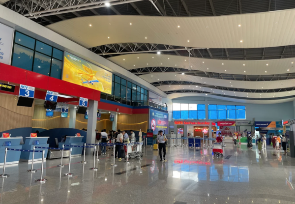 Sân bay Đồng Hới có khu vực Checkin rộng rãi