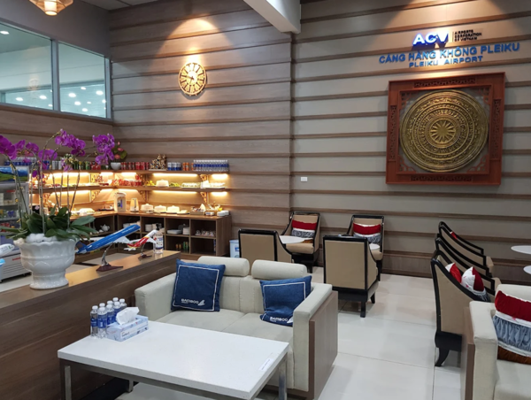 Tại sân bay Pleiku có phòng chờ Vip tiện nghi