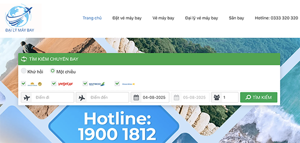 Bước 1: Điền đầy đủ thông tin vào ô tìm kiếm