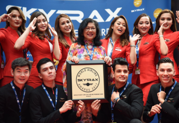 AirAsia nổi bật là “Hãng hàng không giá rẻ tốt nhất thế giới” nhiều năm liền do Skytrax bình chọn.