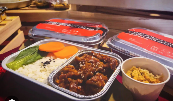Hình ảnh suất ăn trên chuyến bay của hãng AirAsia
